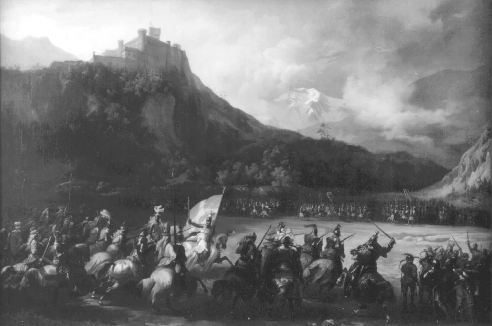 Odoardo di Savoia rompe l'assedio del castello di Boege - Palazzo Reale, Torino